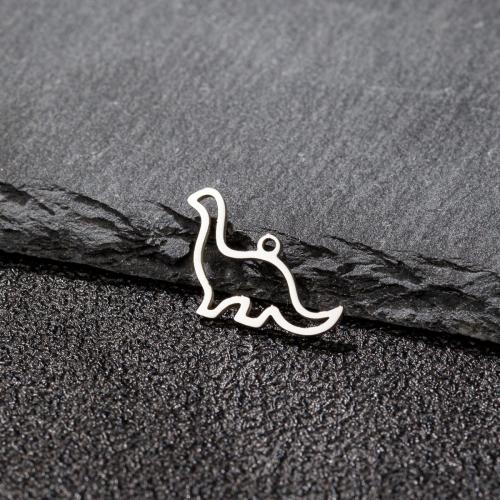 Stainless Steel Animal Pendants 304 Stainless Steel Dinosaur Vacuum Ion Plating fashion jewelry & DIY & hollow Sold By Bag