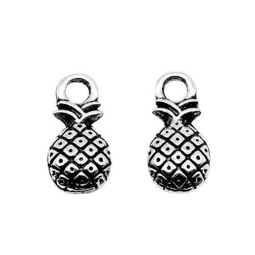 Tibetan Style Fruit Shape Pendants, Pineapple, antique silver color plated, vintage & fashion jewelry & DIY, 14x7mm, Sold By PC