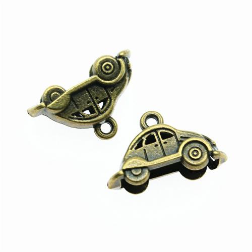 Vehicle Shaped Tibetan Style Pendants, Car, plated, vintage & fashion jewelry & DIY, more colors for choice, 23x15mm, Sold By PC