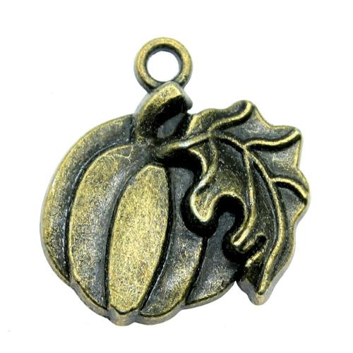 Tibetan Style Pendants, Pumpkin, plated, vintage & fashion jewelry & DIY, more colors for choice, 21x18mm, Sold By PC