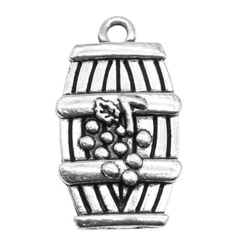 Tibetan Style Pendants, antique silver color plated, vintage & fashion jewelry & DIY, 25x14mm, Sold By PC