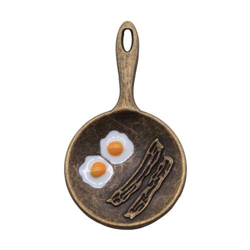 Tibetan Style Pendants, Pot, antique bronze color plated, vintage & fashion jewelry & DIY, 41x24mm, Sold By PC