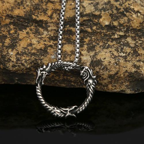 Stainless Steel Jewelry Necklace 304 Stainless Steel polished fashion jewelry & Unisex Length Approx 60 cm Sold By PC