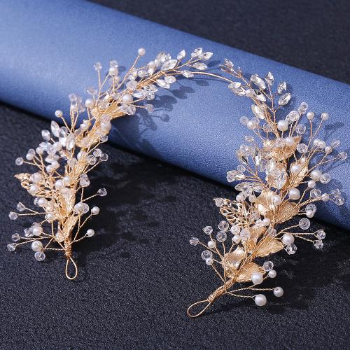 Headband Zinc Alloy with Crystal & Plastic Pearl fashion jewelry & for woman Sold By PC