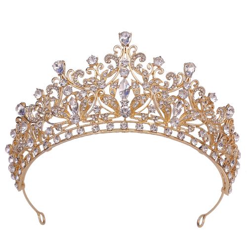 Bridal Tiaras Zinc Alloy with Crystal fashion jewelry & for woman & with rhinestone diameter 155mm height 70mm Sold By PC