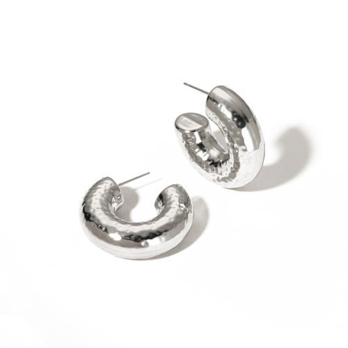Stainless Steel Stud Earrings 304 Stainless Steel fashion jewelry & for woman original color Sold By Pair