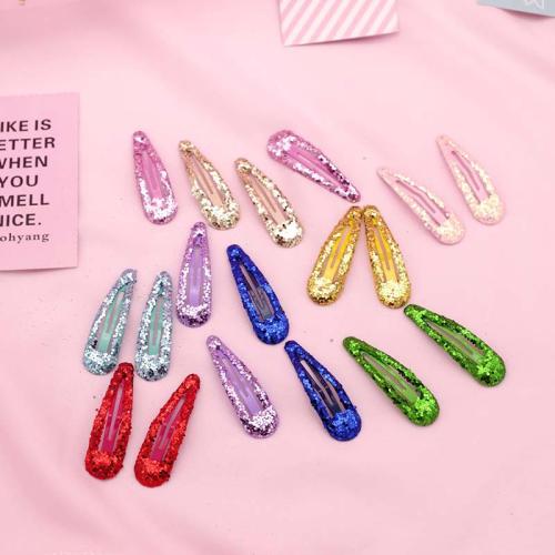 Hair Snap Clips Zinc Alloy Girl & enamel Sold By Pair