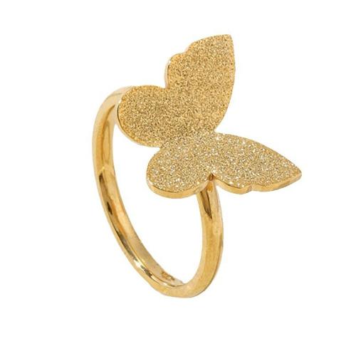 Stainless Steel Finger Ring, 304 Stainless Steel, Butterfly, plated, different size for choice & for woman, more colors for choice, Sold By PC