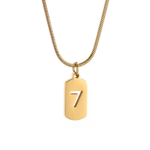 Titanstahl Halskette, vergoldet, für Frau, keine, Länge:ca. 45 cm, verkauft von PC