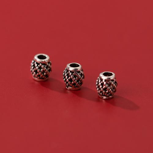 Spacer Beads Jewelry, 925 Sterling Silver, vintage & DIY & different size for choice & hollow, Sold By PC