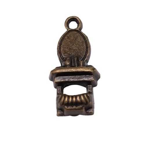Tibetan Style Pendants, Dressing Table, plated, vintage & fashion jewelry & DIY, more colors for choice, 20x9mm, Sold By PC