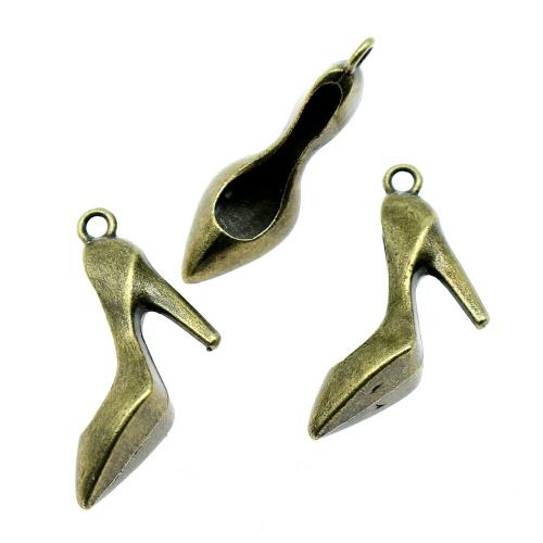 Zinc Alloy Shoes Pendants plated vintage & fashion jewelry & DIY Sold By PC