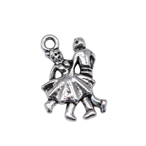 Tibetan Style Pendants, antique silver color plated, vintage & fashion jewelry & DIY, 19x12mm, Sold By PC