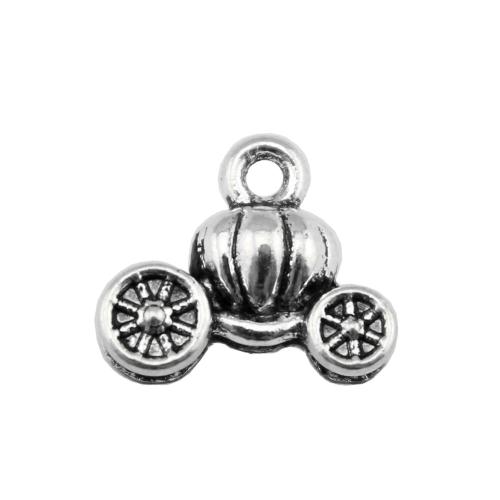 Tibetan Style Pendants, Pumpkin Car, antique silver color plated, vintage & fashion jewelry & DIY, 13x11mm, Sold By PC