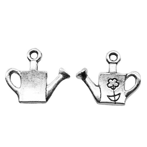Tibetan Style Pendants, Teapot, antique silver color plated, vintage & fashion jewelry & DIY, 15x18mm, Sold By PC