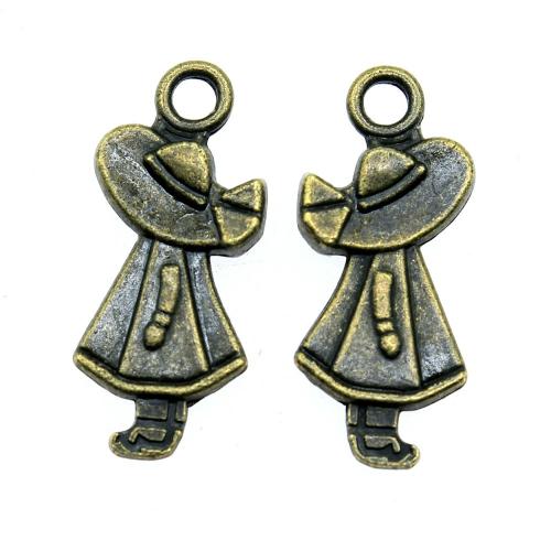 Tibetan Style Pendants, antique bronze color plated, vintage & fashion jewelry & DIY, 24x11mm, Sold By PC