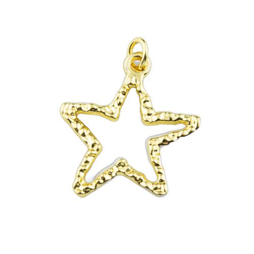 Brass Jewelry Pendants Star high quality plated DIY Sold By PC