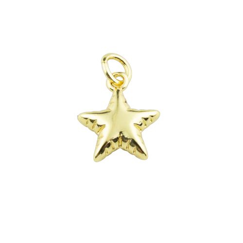 Brass Jewelry Pendants Star high quality plated DIY Sold By PC