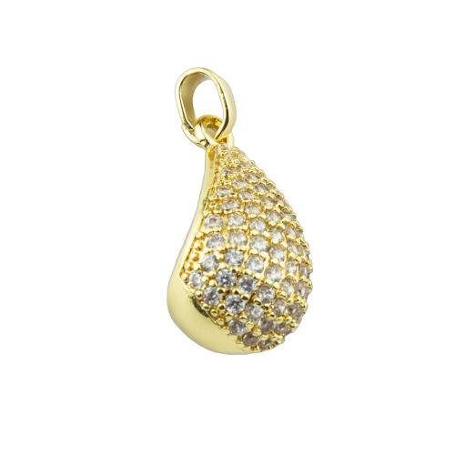 Cubic Zirconia Micro Pave Brass Pendant, high quality plated, DIY & micro pave cubic zirconia, more colors for choice, 29x12x11mm, Sold By PC