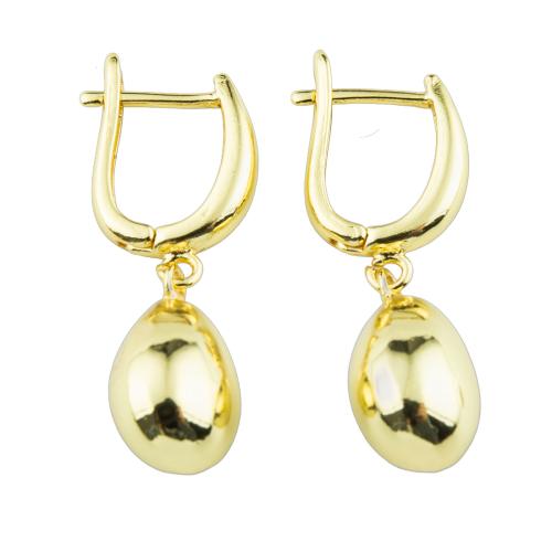 Brass Leverback Earring, high quality plated, fashion jewelry & for woman, more colors for choice, 35x13x10mm, Sold By Pair