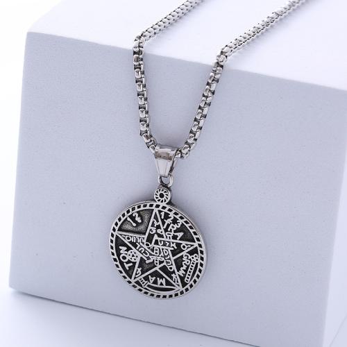 Stainless Steel Jewelry Necklace, 316 Stainless Steel, polished, fashion jewelry & different styles for choice & for man, original color, Length:Approx 60 cm, Sold By PC