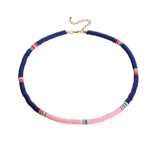 Mode Halskette, Polymer Ton, mit Zinklegierung, Modeschmuck & für Frau, keine, Länge ca. 45 cm, verkauft von PC