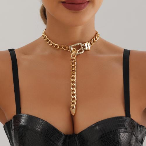 Cink Alloy nakit ogrlice, zlatna boja pozlaćen, za žene, nikal, olovo i kadmij besplatno, Prodano By PC