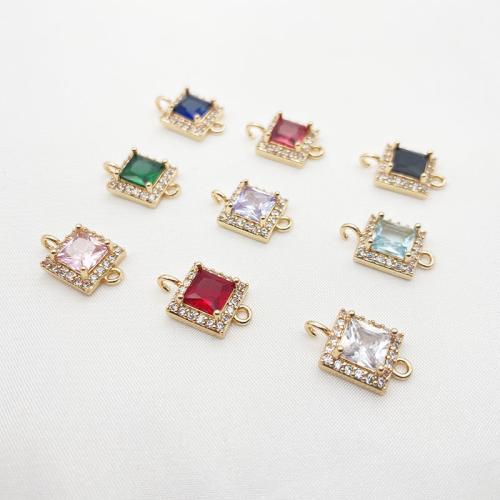 Hair Accessories DIY Findings, Brass, plated, micro pave cubic zirconia, more colors for choice, 9.50x15mm, 10PCs/Lot, Sold By Lot