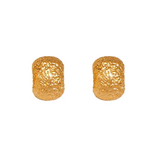 Brass Stud Earring, fashion jewelry & for woman, more colors for choice, 15x11mm, Sold By Pair