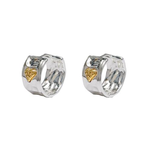 Brass Leverback Earring, fashion jewelry & for woman, platinum color, 18x11mm, Sold By Pair
