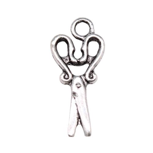 Tibetan Style Scissors Pendants, antique silver color plated, vintage & fashion jewelry & DIY, 27x12mm, Sold By PC