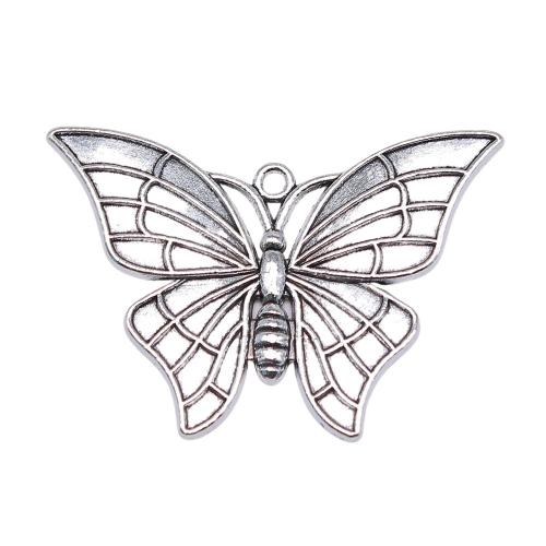 Zinc Alloy Animal Pendants Butterfly antique silver color plated vintage & fashion jewelry & DIY Sold By PC