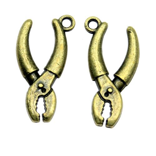 Zinc Alloy Pendants Plier plated vintage & fashion jewelry & DIY Sold By PC