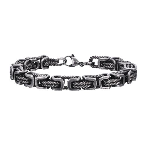 Stainless Steel Jewelry Bracelet, 304 Stainless Steel, fashion jewelry & different length for choice & for man, 8mm, Sold By PC