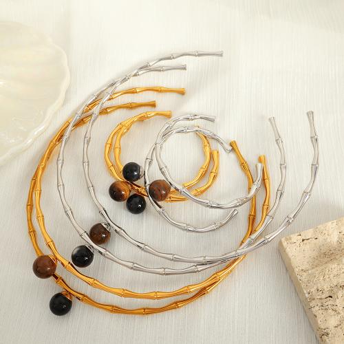 Jewelry Sets, Titanium Steel, with Tiger Eye & Agate, Adjustable & different styles for choice & for woman, more colors for choice, Sold By PC