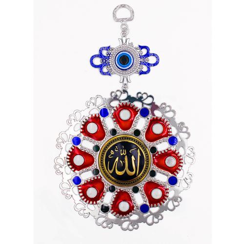 Hanging Ornaments, Tibetan Style, silver color plated, for home and office & enamel, more colors for choice, nickel, lead & cadmium free, Sold By PC