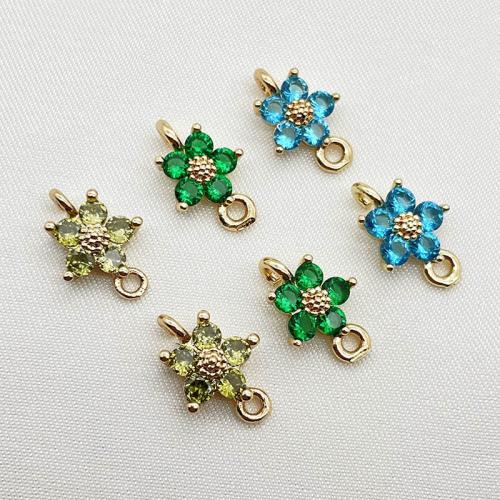 Hair Accessories DIY Findings, Brass, plated, micro pave cubic zirconia, more colors for choice, 7x12mm, 10PCs/Lot, Sold By Lot
