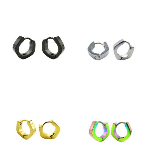 Stainless Steel Lever Back Earring, 304 Stainless Steel, plated, Unisex, more colors for choice, Inner diameter 9mm, outer diameter 13mm, 10PCs/Lot, Sold By Lot