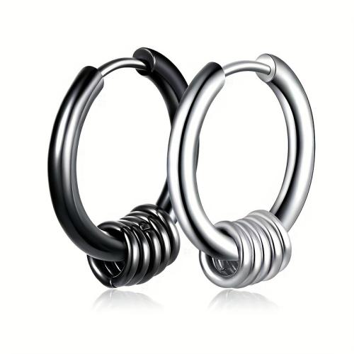 Titanium Steel  Earring, plated, for woman, more colors for choice, Sold By PC