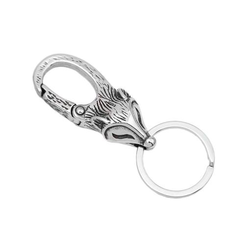 Stainless Steel Key Clasp, 304 Stainless Steel, Unisex, original color, Sold By PC