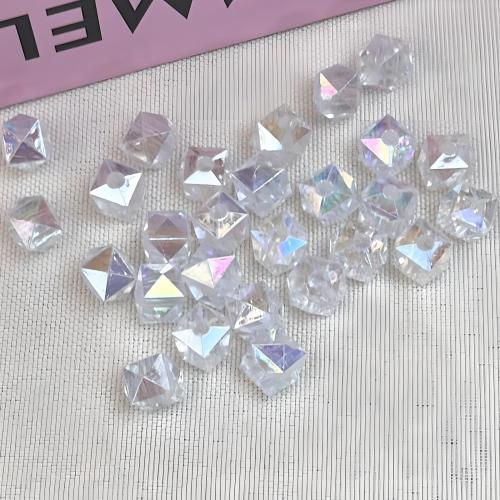 Transparent Acrylic Beads Geometrical Pattern DIY Sold By Lot