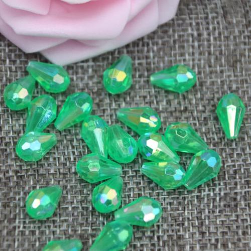 Transparent Acrylic Beads, Teardrop, DIY, more colors for choice, 9x13mm, 500G/Lot, Sold By Lot