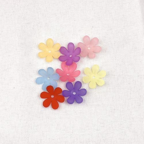 Perles en plastique ABS, fleur, DIY, plus de couleurs à choisir, 20mm, 500sol/lot, Vendu par lot