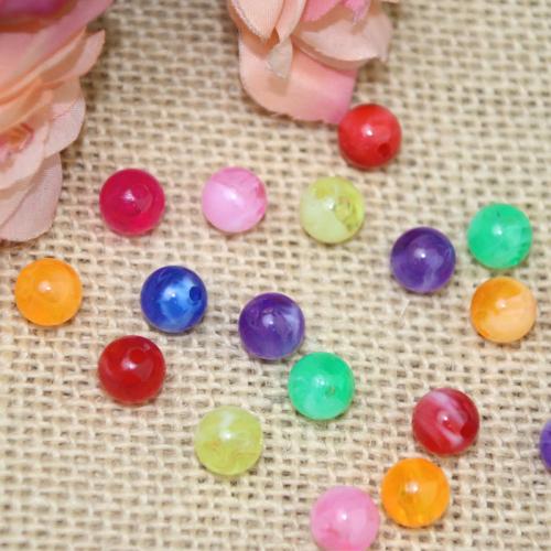 Acrylic Jewelry Beads, Round, DIY & different size for choice, more colors for choice, 500G/Bag, Sold By Bag