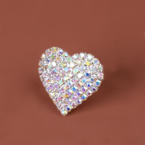 Zinc Alloy Finger Ring fashion jewelry & for woman & with rhinestone Sold By PC