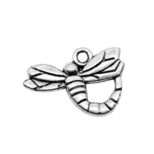 Tibetan Style Animal Pendants, Dragonfly, plated, vintage & fashion jewelry & DIY, more colors for choice, 19x14mm, Sold By PC