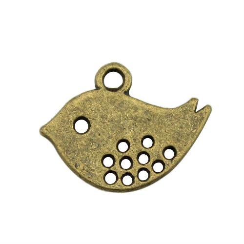 Zinc Alloy Animal Pendants Bird antique bronze color plated vintage & fashion jewelry & DIY Sold By PC