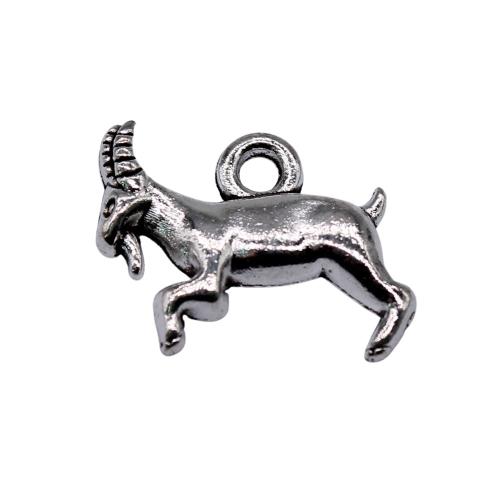 Tibetan Style Animal Pendants, Sheep, antique silver color plated, vintage & fashion jewelry & DIY, 18x12mm, Sold By PC