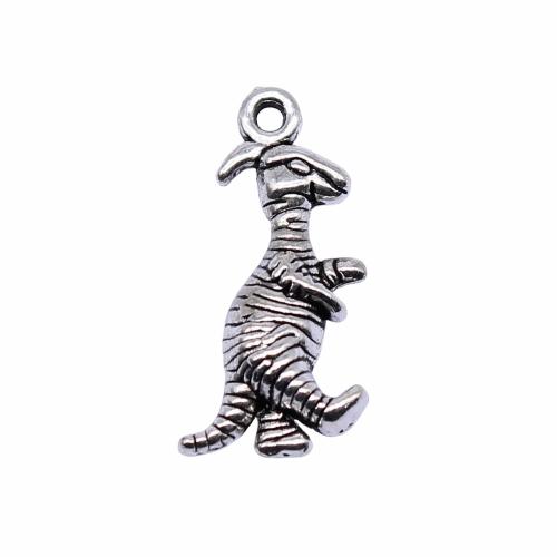 Zinc Alloy Animal Pendants Dinosaur antique silver color plated vintage & fashion jewelry & DIY Sold By PC
