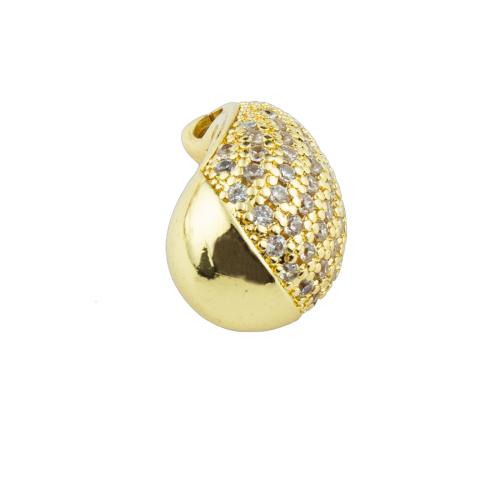 Cubic Zirconia Micro Pave Brass Pendant high quality plated DIY & micro pave cubic zirconia Approx 2mm Sold By PC